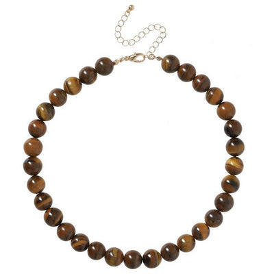 Argos Liars & Lovers Tigers Eye Brown Beaded Necklace 22cm- Buy online at McGrocer