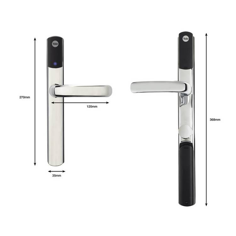 Yale Conexis L2 smart door lock Nickel (British brand)