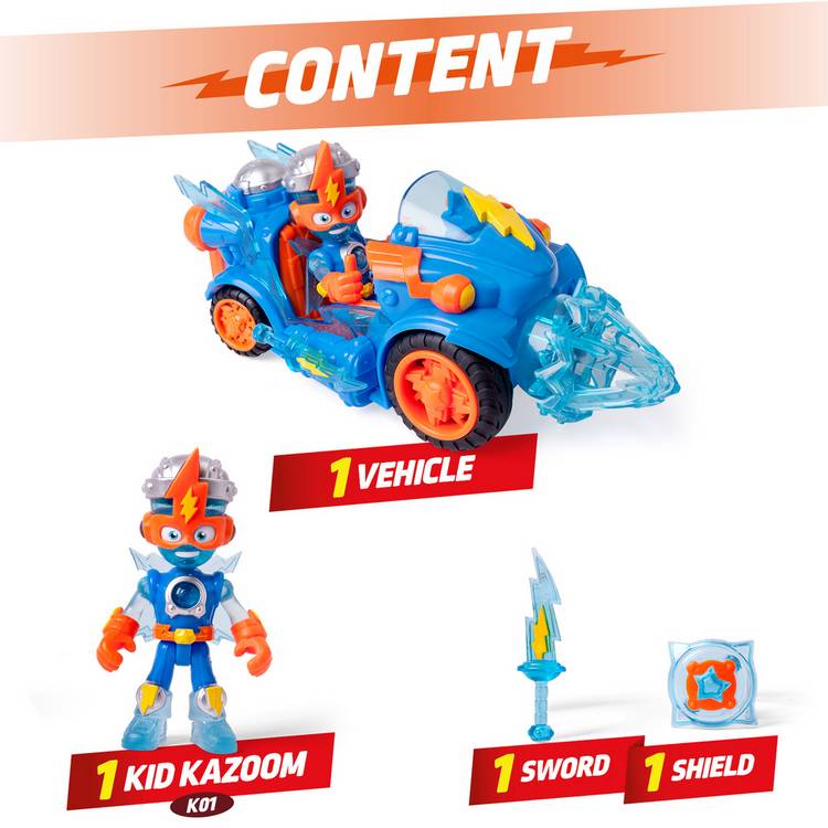 Superthings Kid's Kazoom Combat Vehicle, UK version