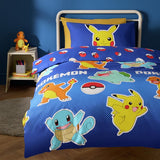 Pokémon bedding set single blue, UK version