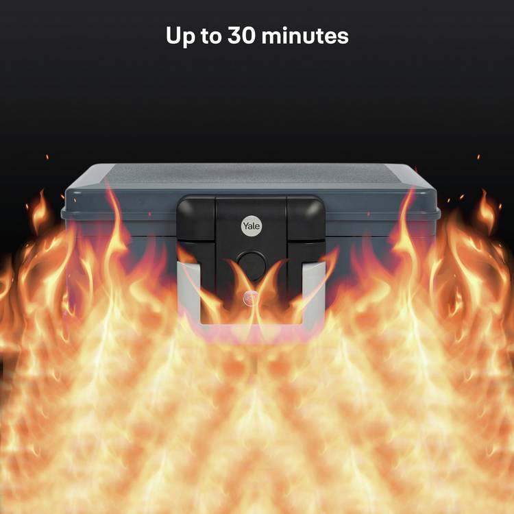 Yale small fire resistant chest, imported from the UK