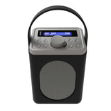 Majority Little Shelford portable DAB radio black grey, imported from the UK