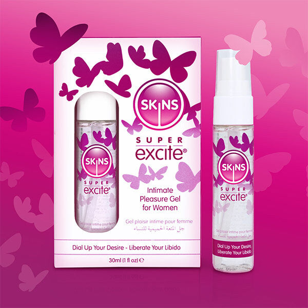 Skins Super Excite Clitoral Stimulation Gel 1 Fl oz (30ml)