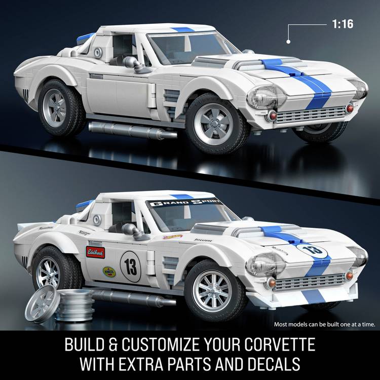 Mattel Corvette Grand Sport kit 918 pieces, UK version