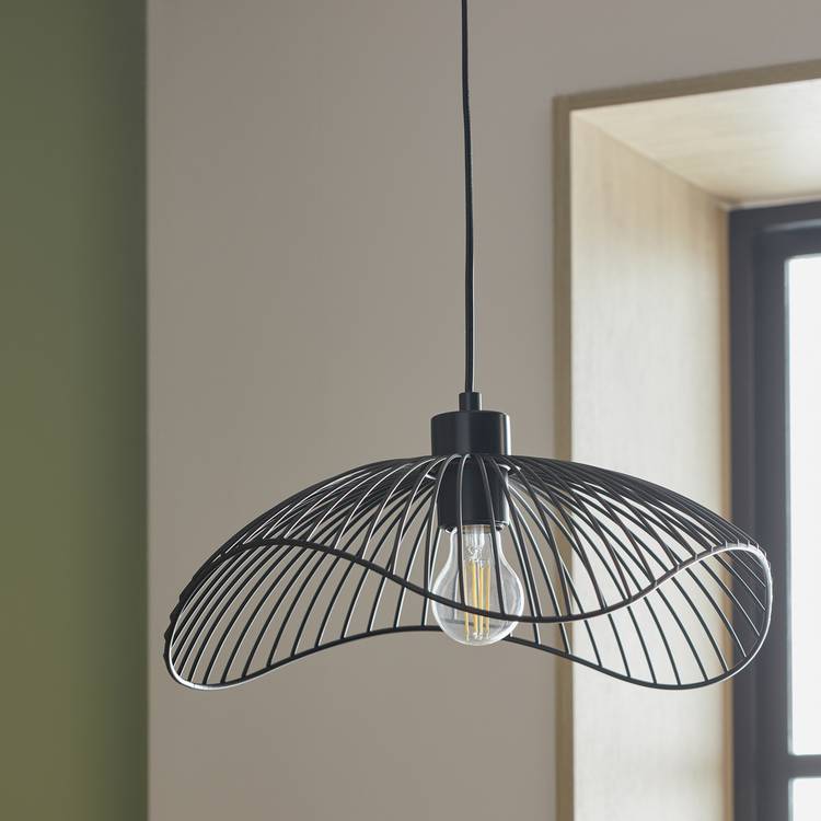 Argos Home black wire pendant light (British brand)
