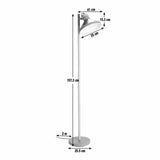 Argos Home Skandi adjustable head floor lamp in grey - British product