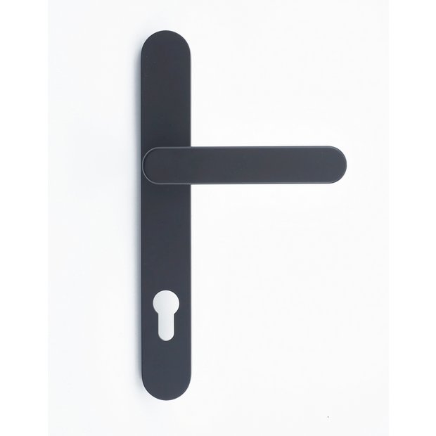 Yale smart lock backplate handle matte black, imported from the UK