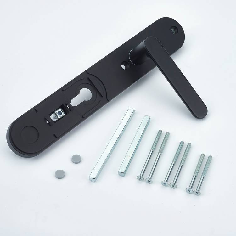 Yale smart lock backplate handle matte black, imported from the UK