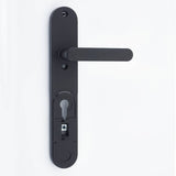 Yale smart lock backplate handle matte black, imported from the UK