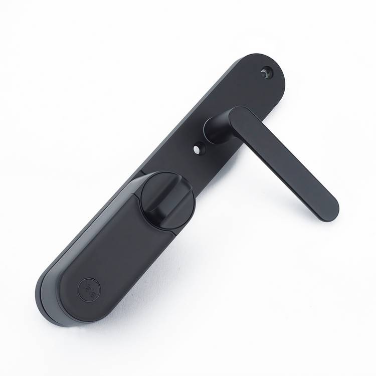 Yale smart lock backplate handle matte black, imported from the UK