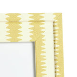Habitat picture frame mustard printed yellow 4x6, imported from the UK