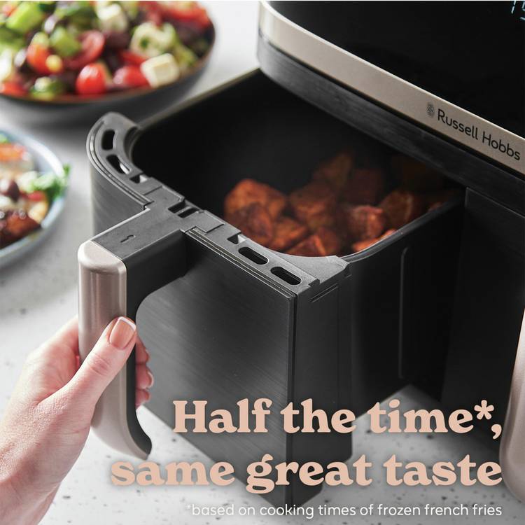 Russell Hobbs Satisfry Dual air fryer 9L, imported from the UK