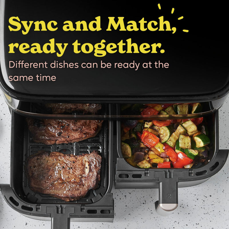 Russell Hobbs Satisfry Dual air fryer 9L, imported from the UK