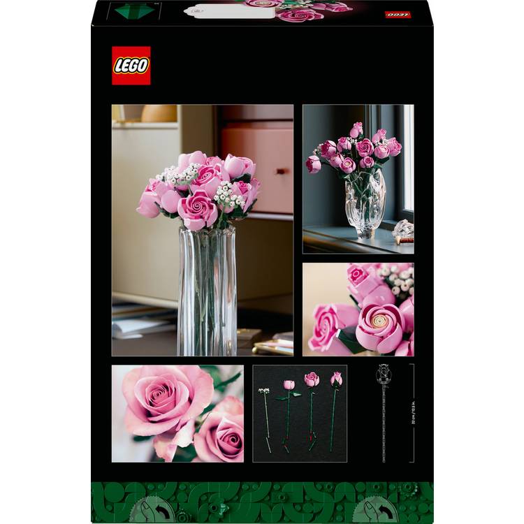 LEGO Botanicals Bouquet of Pink Roses building set 789 pieces (British brand)