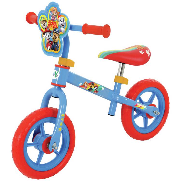 Paw Patrol 10 inch balance bike with adjustable seat, imported from the UK