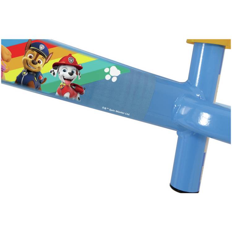 Paw Patrol 10 inch balance bike with adjustable seat, imported from the UK