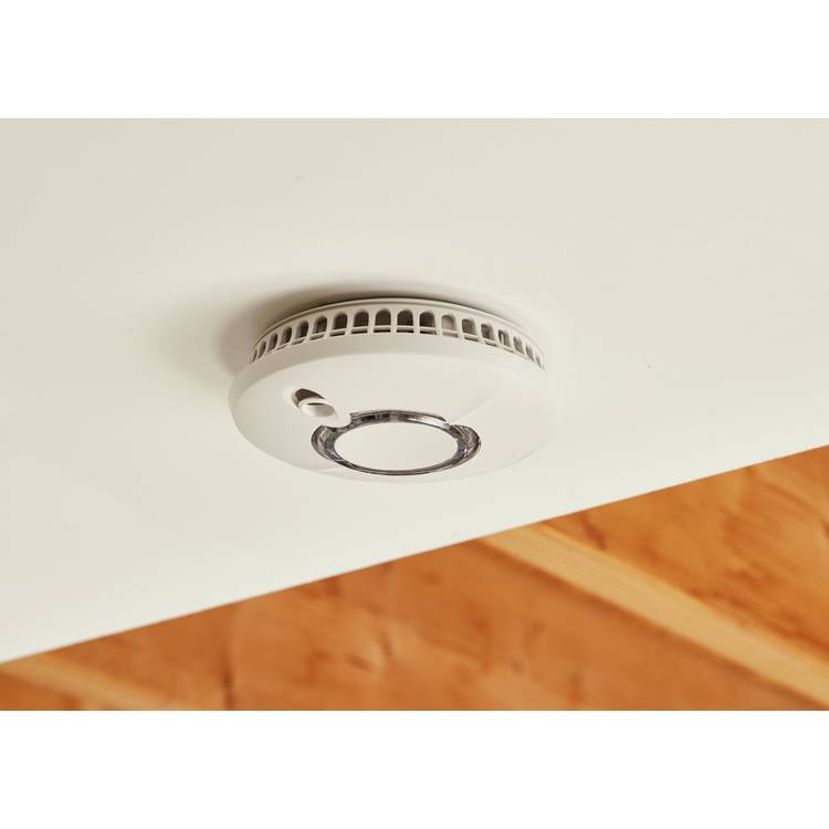 Yale smoke sensor with hush button 13.2cm, UK version