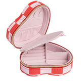Argos Home heart shaped jewellery box with pink lining - British product