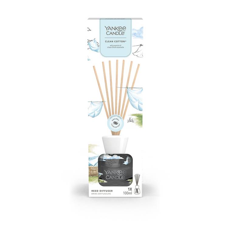 Yankee Candle reed diffuser Clean Cotton 100ml (British brand)