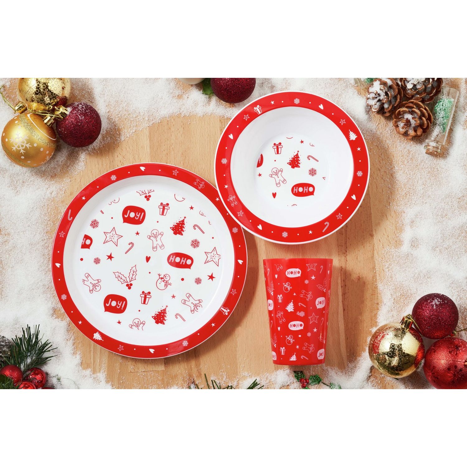 Tots to Tweens Christmas kids dinnerware set - British product