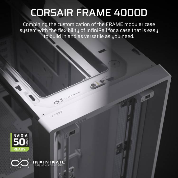Corsair FRAME 4000D ARGB mid-tower PC case, UK version