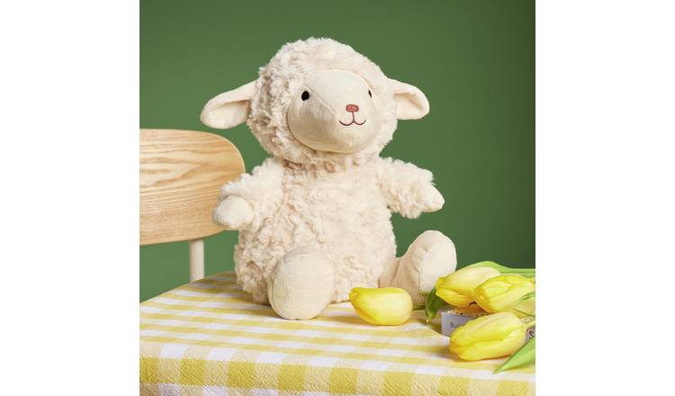 Argos Home sitting lamb plush 25cm (British brand)