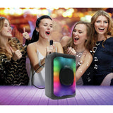 Lexibook medium Bluetooth speaker with microphones and flame light effect, UK version