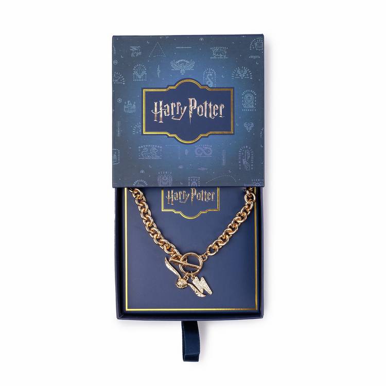 Custard London gold Harry Potter necklace, imported from the UK