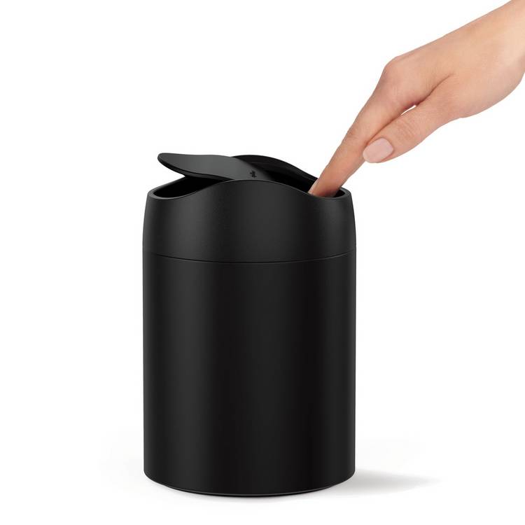 Simplehuman mini waste bin black 1.5L - British product