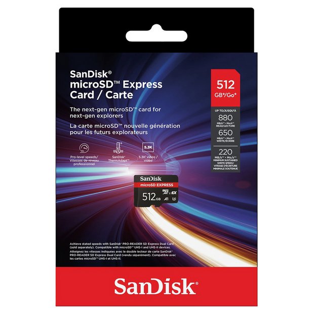 SanDisk microSD Express Card 512GB - British product