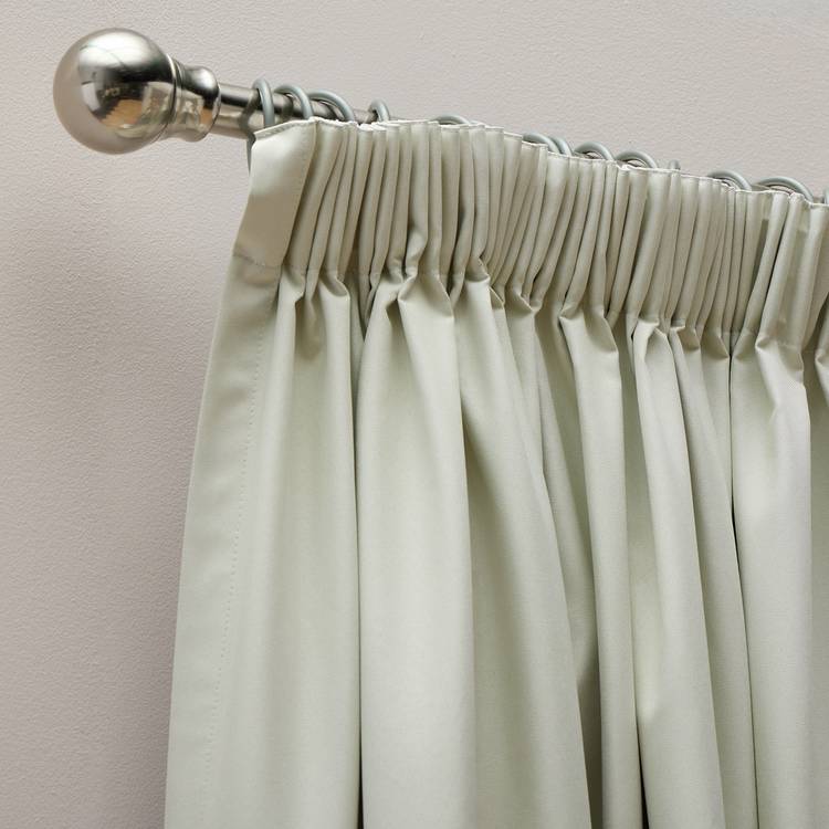 Habitat blackout pencil pleat curtains cream 117x137cm, UK version