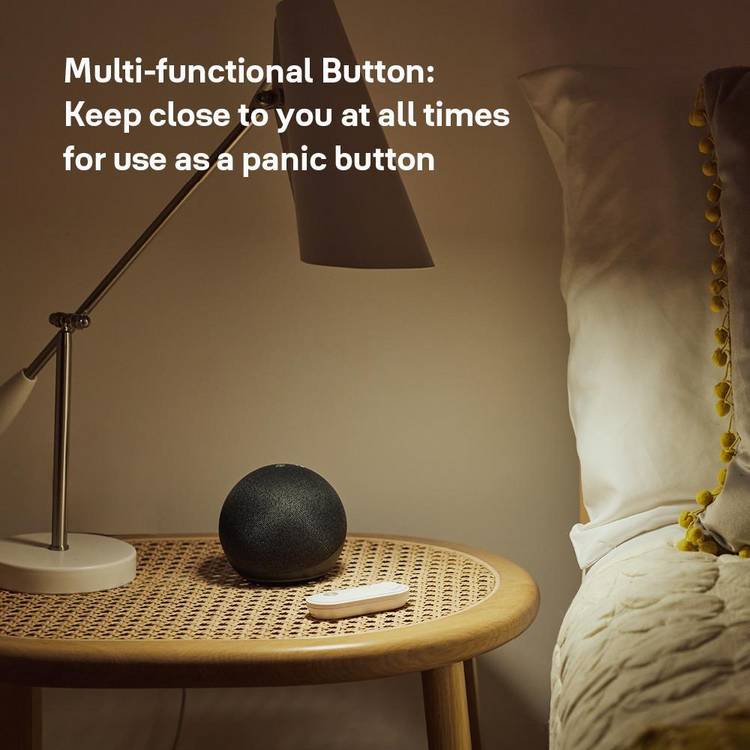 Yale Smart Button panic button doorbell compact smart home device, UK version