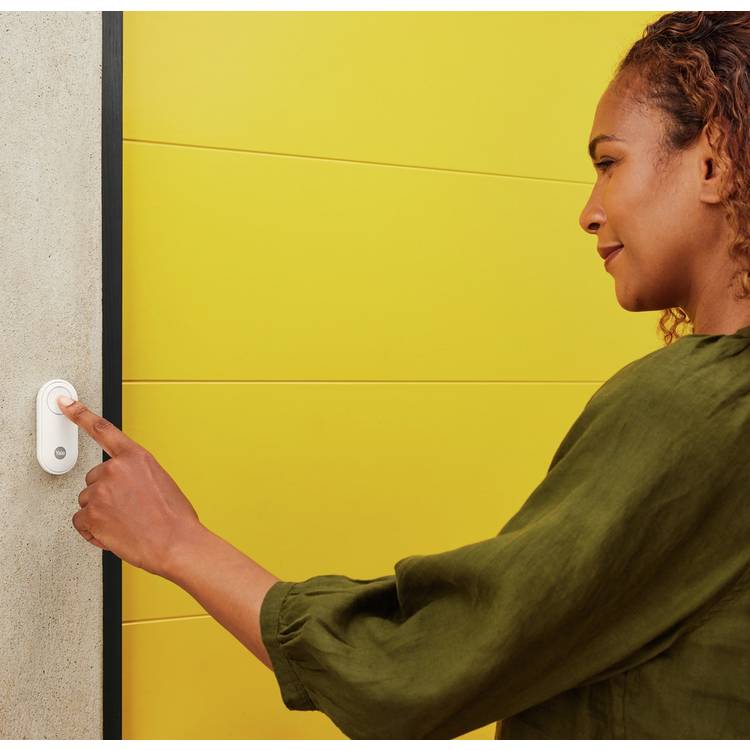 Yale Smart Button panic button doorbell compact smart home device, UK version
