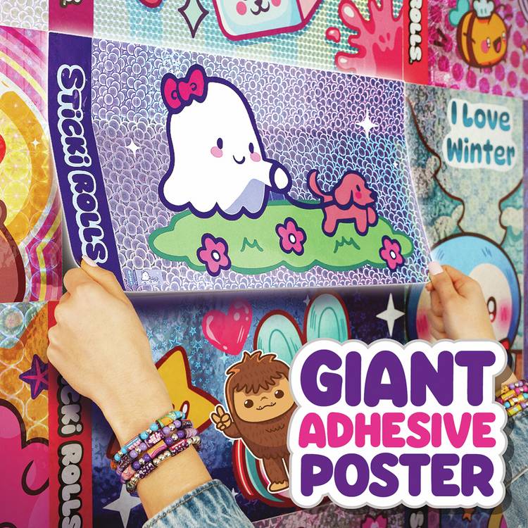 Sticki Rolls Jumbo Sticki giant foil stickers pack of 3 (British brand)