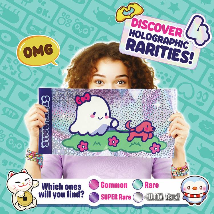 Sticki Rolls Jumbo Sticki giant foil stickers pack of 3 (British brand)