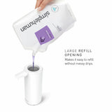 Simplehuman touch-free sensor pump white rechargeable - British product