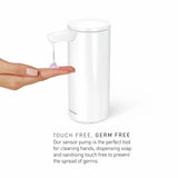 Simplehuman touch-free sensor pump white rechargeable - British product