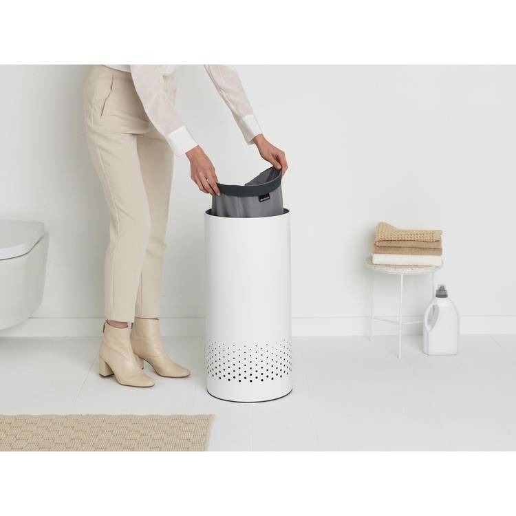 Brabantia white 35L laundry bin (British brand)