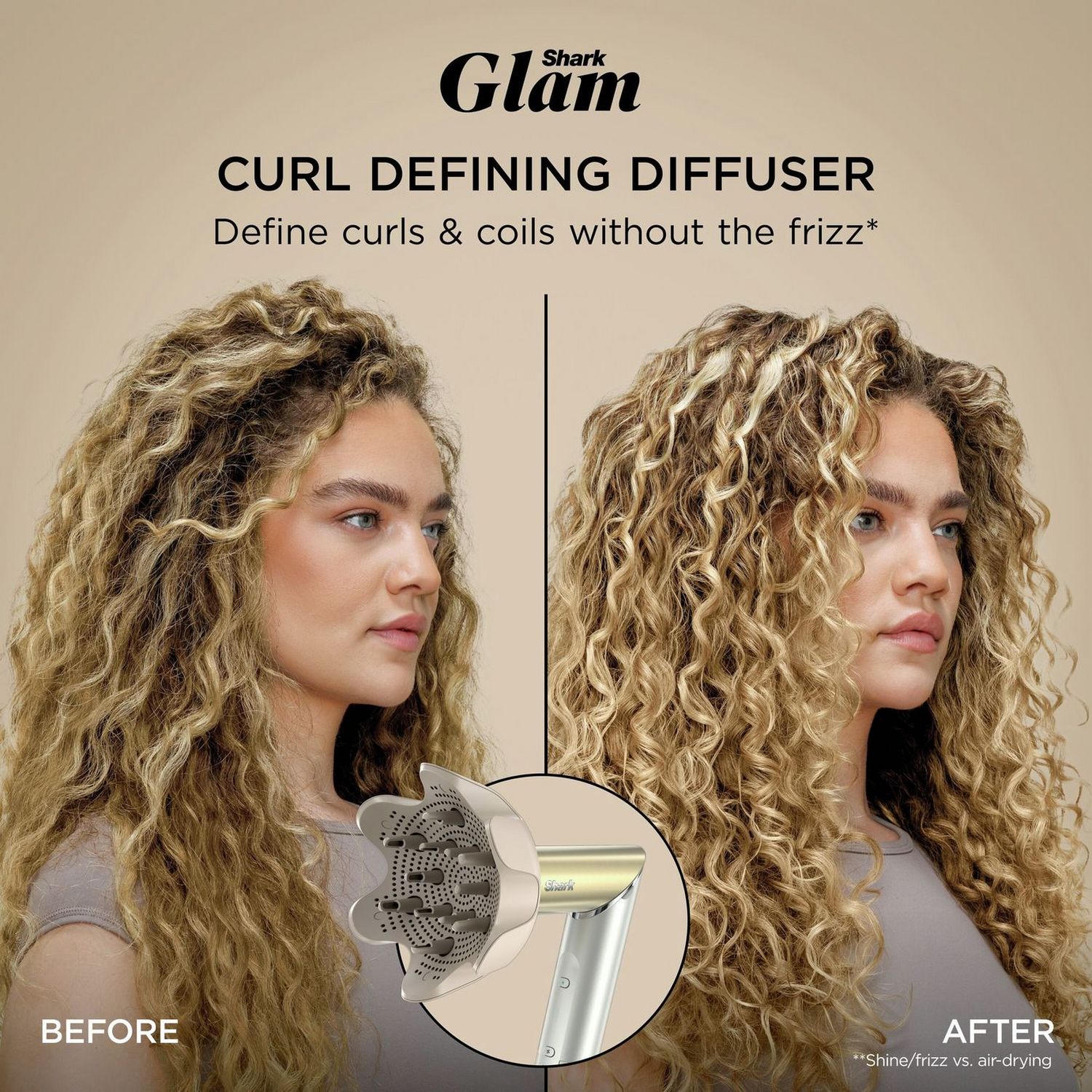 Shark Glam Multi-styler hair styling tool - British product