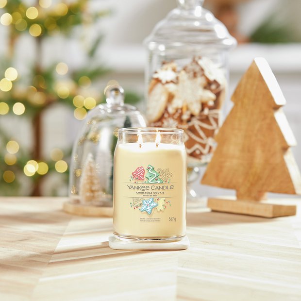 Yankee Candle Christmas Cookie scented candle large jar, imported from the UK