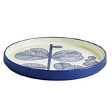 Habitat Blue Leaf 12-piece stoneware dinner set blue, UK version