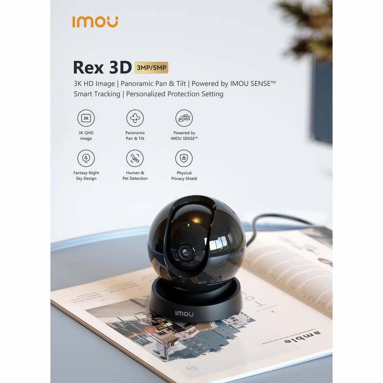 Imou REX 3D 2K indoor camera system, imported from the UK