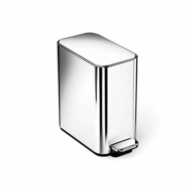 Simplehuman slim bathroom pedal bin 5L - British product