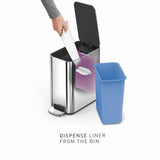 Simplehuman slim bathroom pedal bin 5L - British product