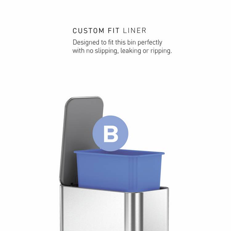 Simplehuman slim bathroom pedal bin 5L - British product