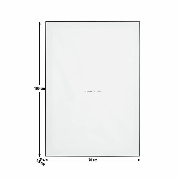 Argos Home black aluminium picture frame 70x100cm (British brand)