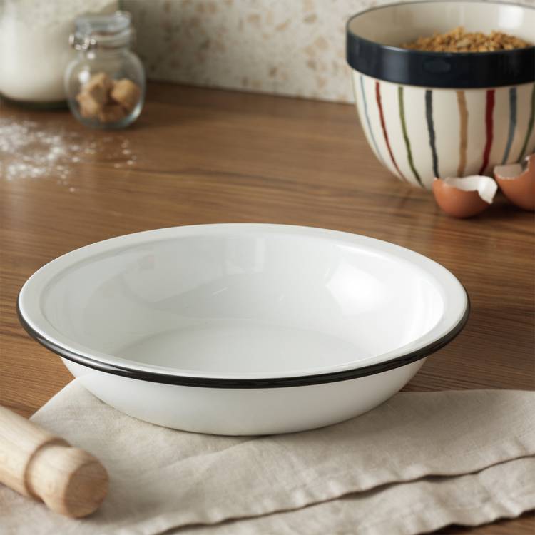 Argo Home enamel carbon steel pie dish 22cm - British product