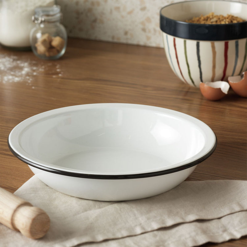 Argo Home enamel carbon steel pie dish 22cm - British product