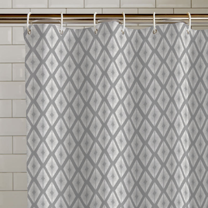 Catherine Lansfield Diamond Tile shower curtain 180x180cm (British brand)