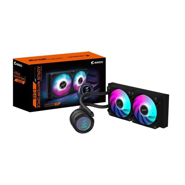 Gigabyte AORUS WATERFORCE II 240 240mm liquid CPU cooler, UK version